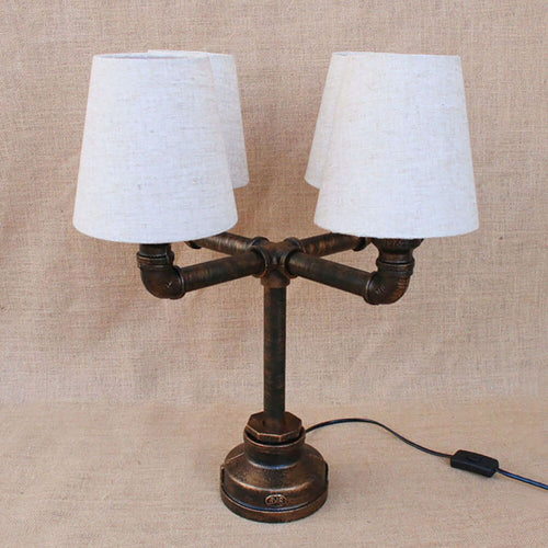 Vintage retro black table lamp