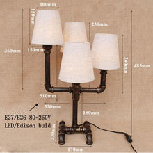 Load image into Gallery viewer, Vintage retro black table lamp