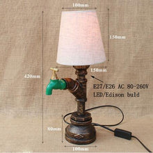 Load image into Gallery viewer, Vintage retro black table lamp