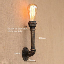 Load image into Gallery viewer, Loft Industrial iron wall lamp