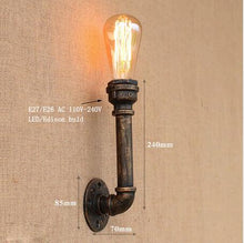 Load image into Gallery viewer, Loft  iron retro wall lamp