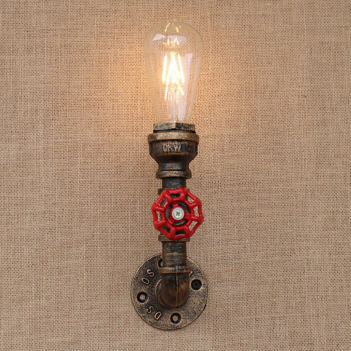Vintage Water Pipe Wall Lamp