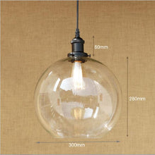 Load image into Gallery viewer, Loft Modern Retro Glass Pendant Lamp