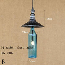 Load image into Gallery viewer, Modern Bottle Pendant Lamp