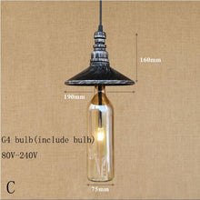 Load image into Gallery viewer, Modern Bottle Pendant Lamp