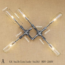 Load image into Gallery viewer, vintage led glass wall lamp