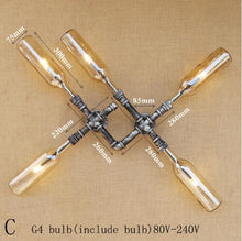 Load image into Gallery viewer, vintage led glass wall lamp