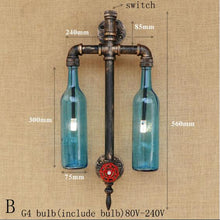 Load image into Gallery viewer, Retro Vintage Glass wall lamp