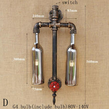 Load image into Gallery viewer, Retro Vintage Glass wall lamp