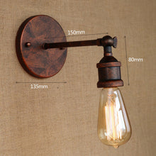 Load image into Gallery viewer, Gold Copper Vintage Wall Lamp
