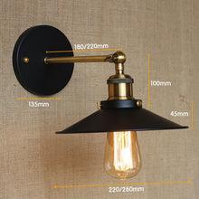 Load image into Gallery viewer, Gold Copper Vintage Wall Lamp