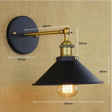 Load image into Gallery viewer, Loft Antique Black Wall Lamp