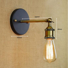 Load image into Gallery viewer, Loft Antique Black Wall Lamp