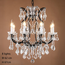 Load image into Gallery viewer, Retro antique crystal chandelier
