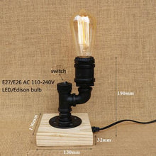 Load image into Gallery viewer, Loft Retro Black Table Lamp