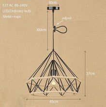 Load image into Gallery viewer, Loft Retro Industrial European Style Pendant Lamp