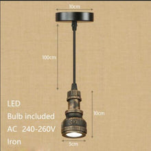 Load image into Gallery viewer, Vintage retro pendant light