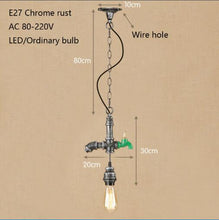 Load image into Gallery viewer, Vintage lron Hanging Lamp