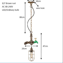 Load image into Gallery viewer, Vintage lron Hanging Lamp
