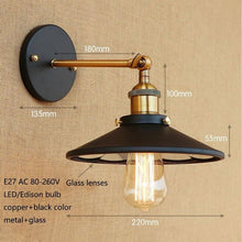 Load image into Gallery viewer, Loft Retro Glass wall lamp