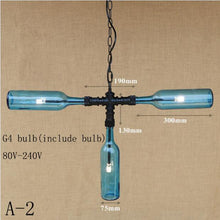 Load image into Gallery viewer, Modern Vintage glass pendant lamp