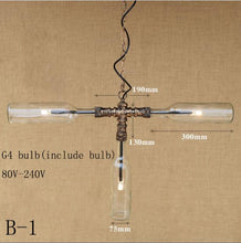 Load image into Gallery viewer, Modern Vintage glass pendant lamp