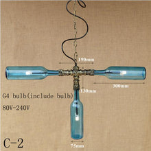 Load image into Gallery viewer, Modern Vintage glass pendant lamp