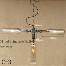 Load image into Gallery viewer, Modern Vintage glass pendant lamp