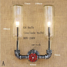 Load image into Gallery viewer, Retro glass wall lamp