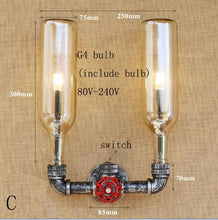 Load image into Gallery viewer, Retro glass wall lamp
