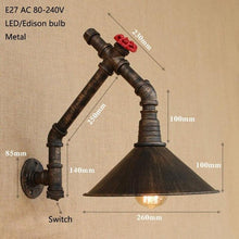 Load image into Gallery viewer, iron retro wall lamp
