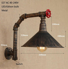 Load image into Gallery viewer, iron retro wall lamp