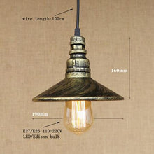 Load image into Gallery viewer, 4 color Loft Iron pendant lamp
