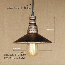 Load image into Gallery viewer, 4 color Loft Iron pendant lamp