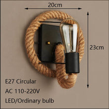 Load image into Gallery viewer, Morden American style rope wall Lamp