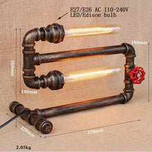 Load image into Gallery viewer, Black workroom table lamp