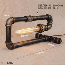 Load image into Gallery viewer, Black workroom table lamp