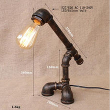 Load image into Gallery viewer, Black workroom table lamp