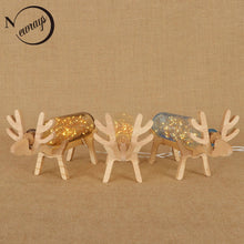 Load image into Gallery viewer, Modern wooden&amp;glass table lamp