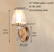 Load image into Gallery viewer, Modern Crystal  Wall Lamp