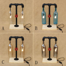 Load image into Gallery viewer, Glass Bottle lampshade desk light