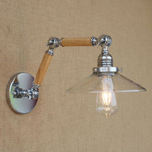 Load image into Gallery viewer, Vintage glass wall lamp