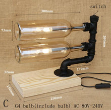 Load image into Gallery viewer, Modern glass Bottle desk light