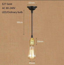 Load image into Gallery viewer, Vintage Iron Pendant Lamp