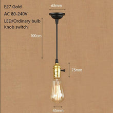 Load image into Gallery viewer, Vintage Iron Pendant Lamp