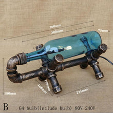 Load image into Gallery viewer, Glass Bottle Desk Lamp