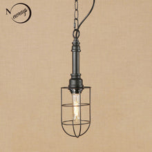 Load image into Gallery viewer, Vintage lron Black Hang Lamp