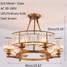 Load image into Gallery viewer, Modern Crystal Ceiling Lamp