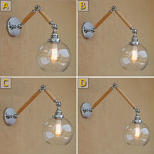 Load image into Gallery viewer, Retro Glass Ball Shade Wall Lamp