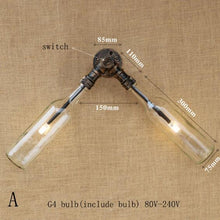 Load image into Gallery viewer, Retro Glass Wall Lamp